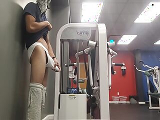 Latino twinks get naughty in a steamy gym session.