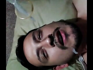 Pedro Pablo Luis swallows cum, then spits it out for oral pleasure.